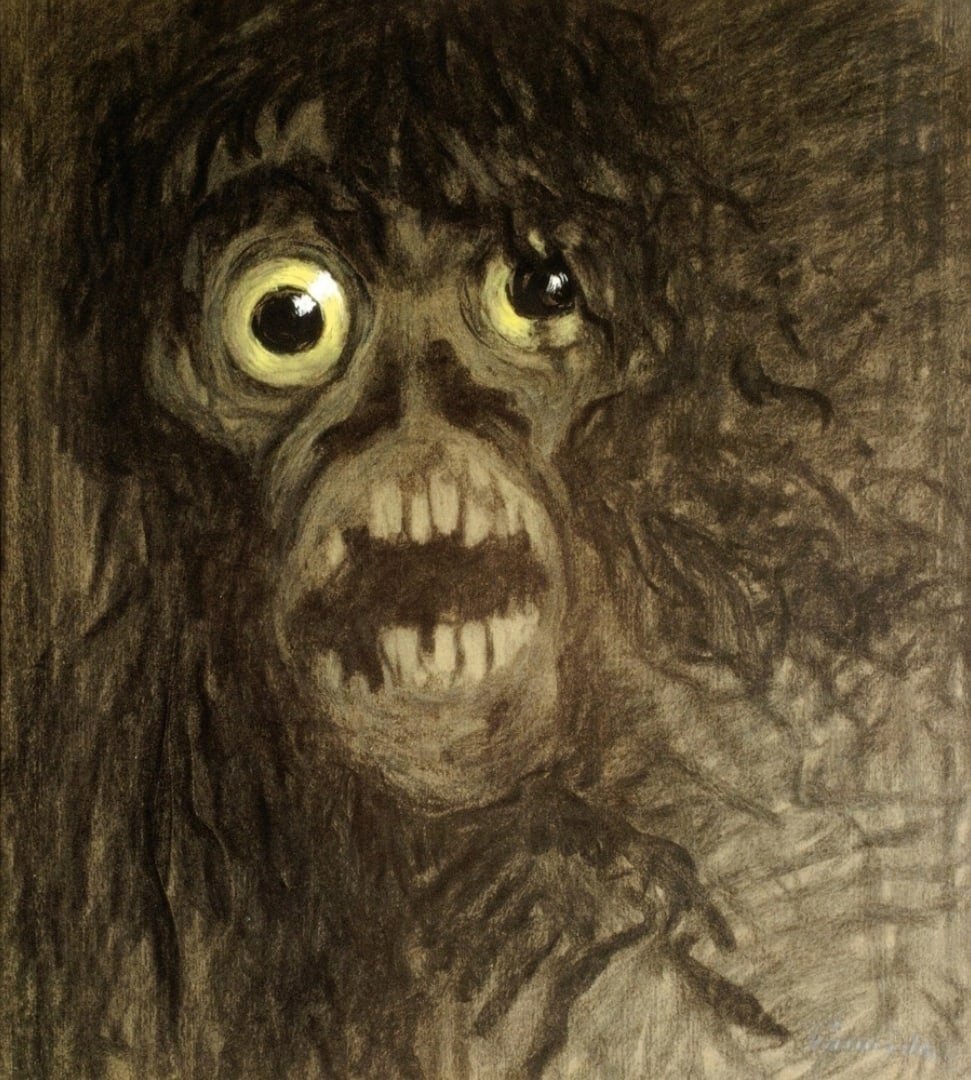 Домовой раскраска