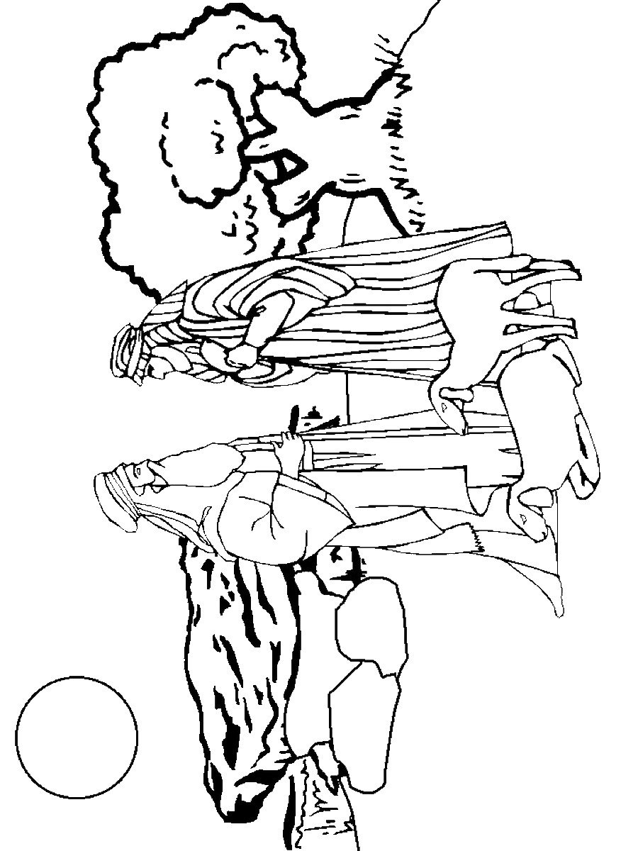 Раскраска Авраам и Сарра