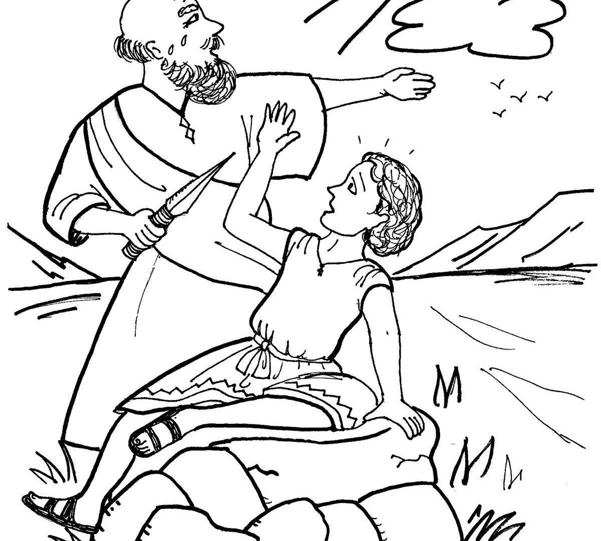 Авраам и лот раскраска