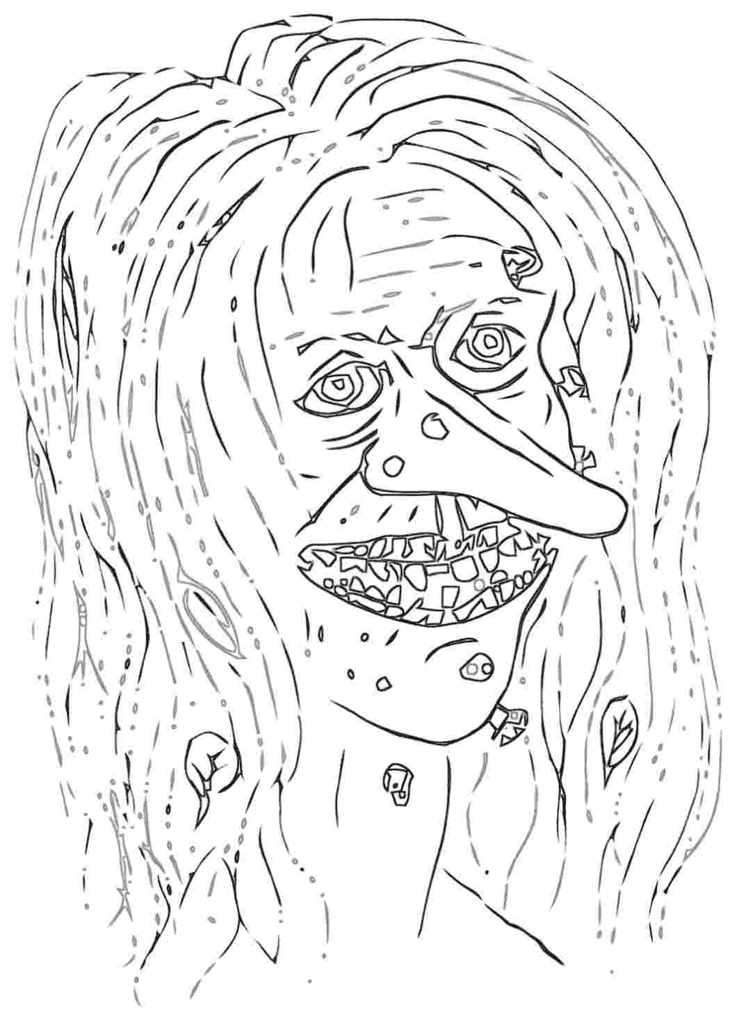 Сказка лихо одноглазое раскраска