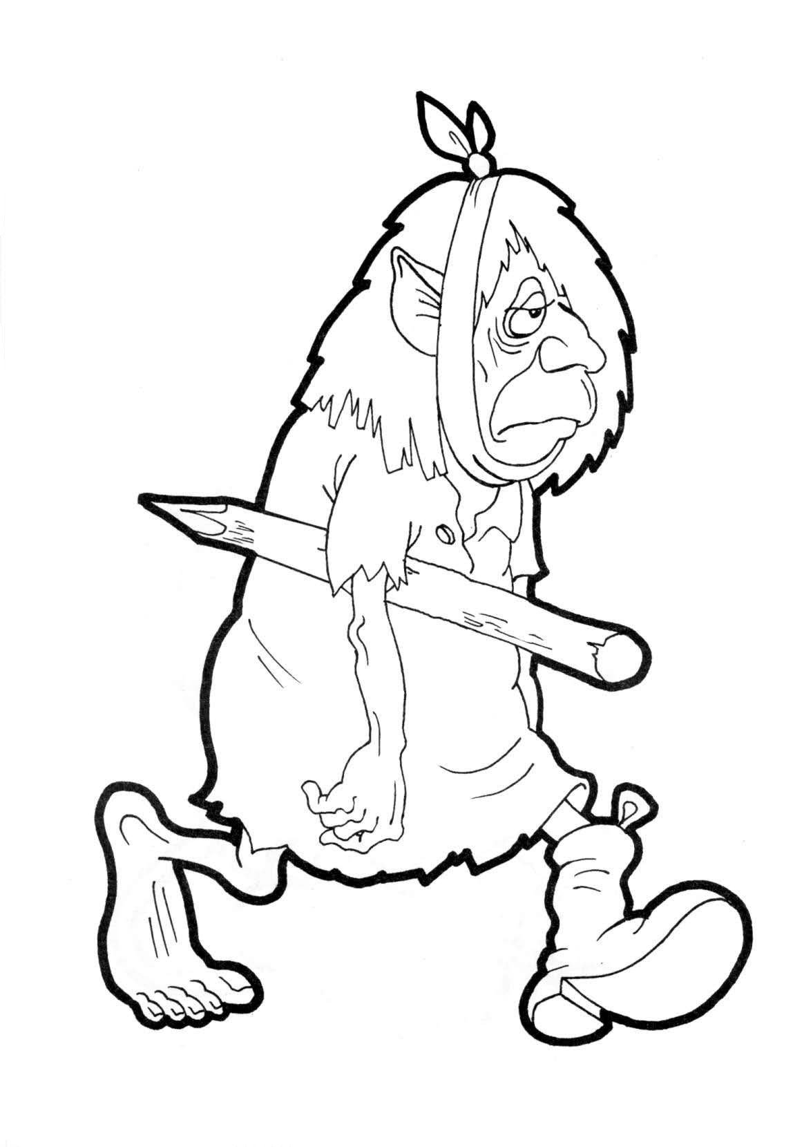 Циклоп раскраска для детей