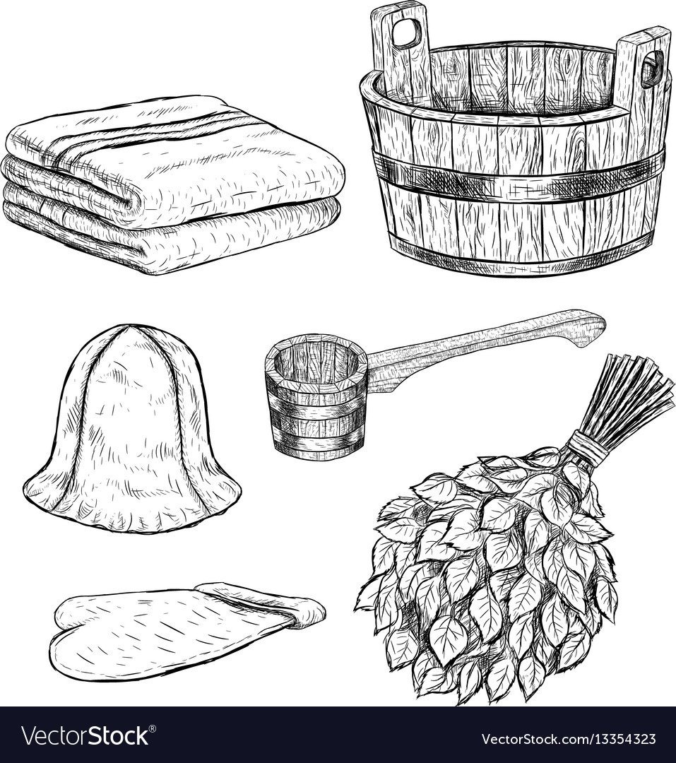 Банный веник вектор