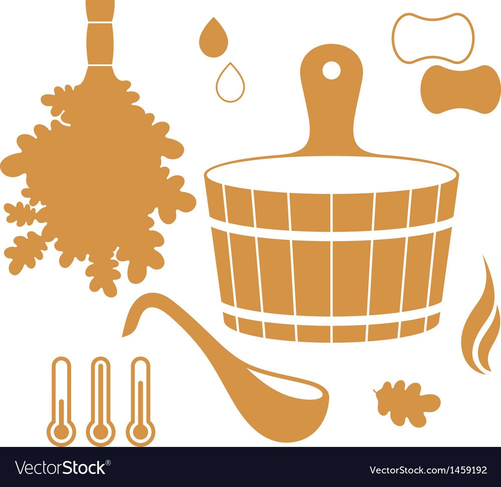 Веник для бани вектор