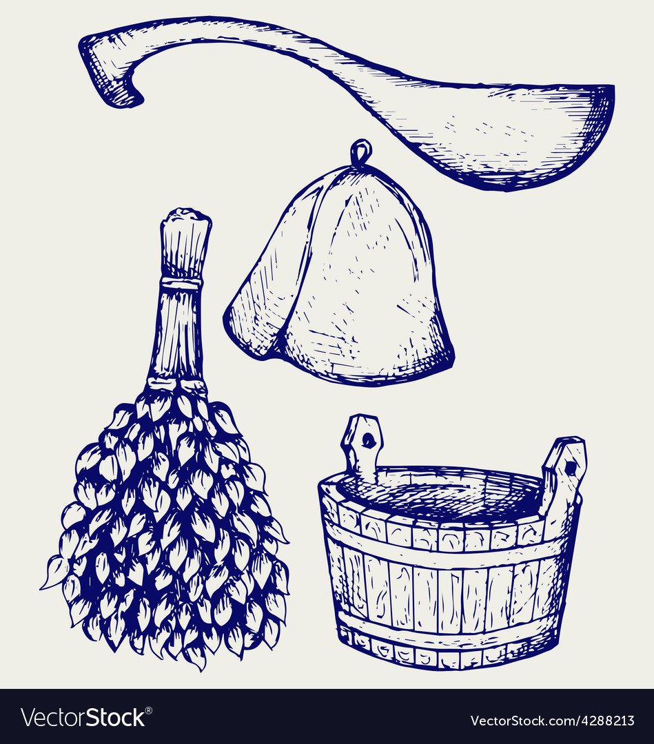 Банный веник вектор