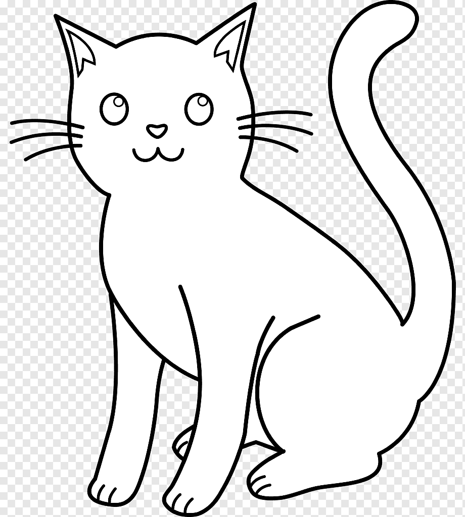 Трафарет кошки для рисования