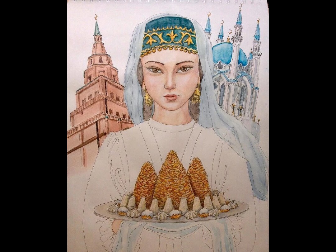 Сююмбике царица Казанская рисунок