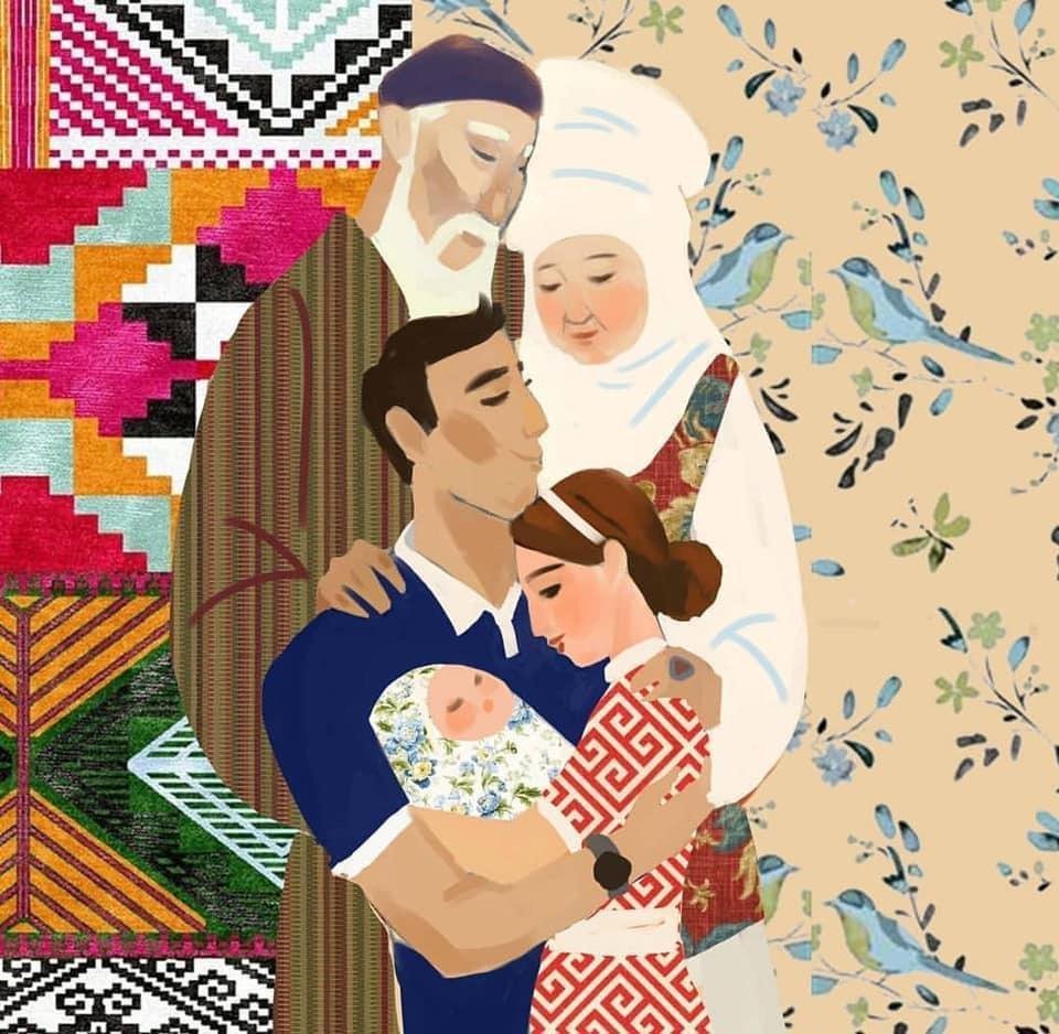 Казахские иллюстрации современные