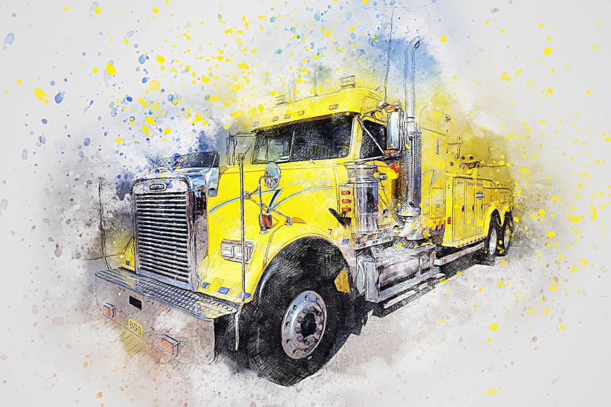 Иллюстрации грузовиков