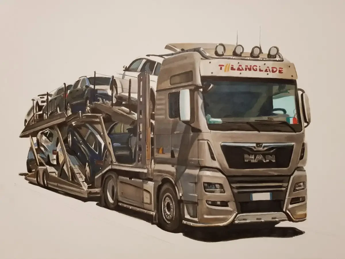 Рисовать ман грузовик