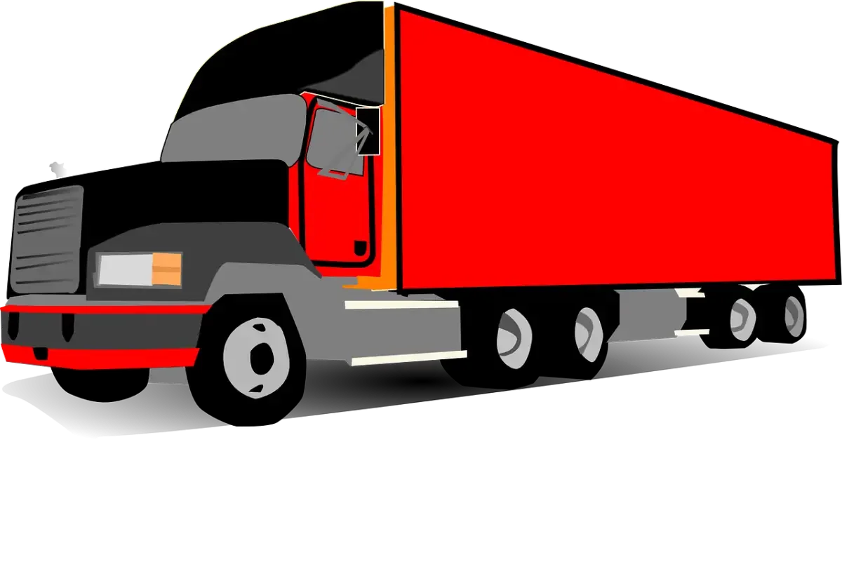 Грузовая машинка вектор