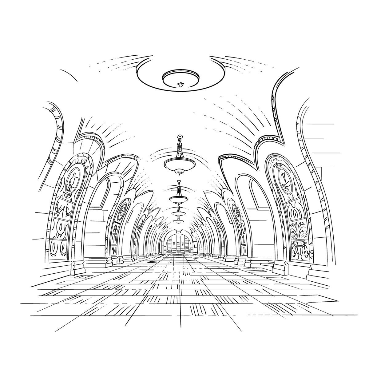 Раскраска метро яуза