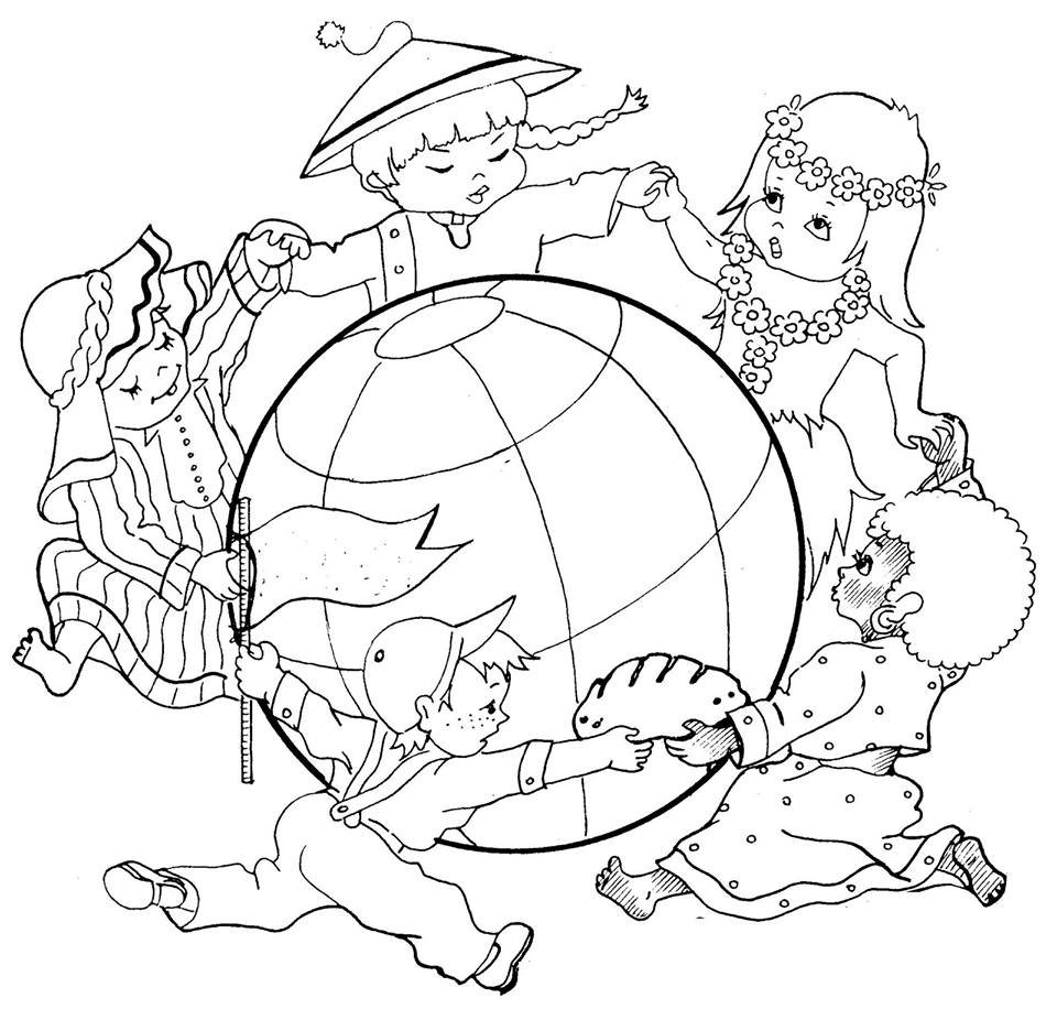 Планета земля раскраска