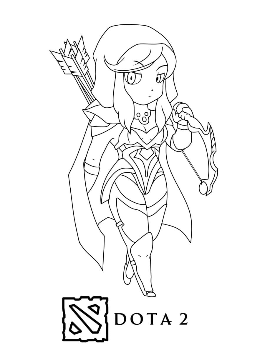 Раскраски дота 2 герои