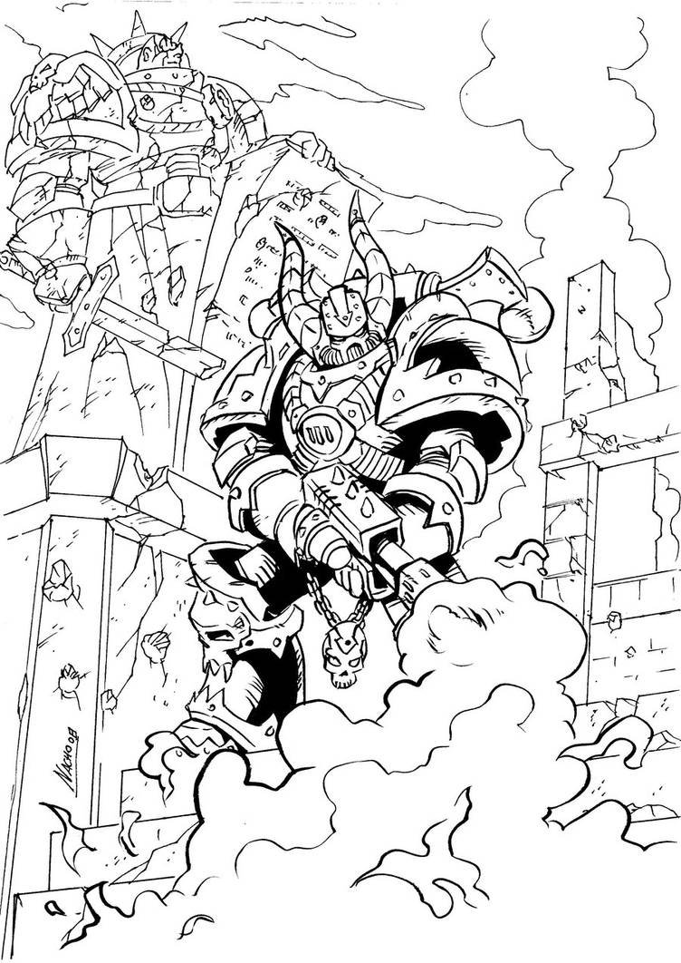 Хаос раскраска