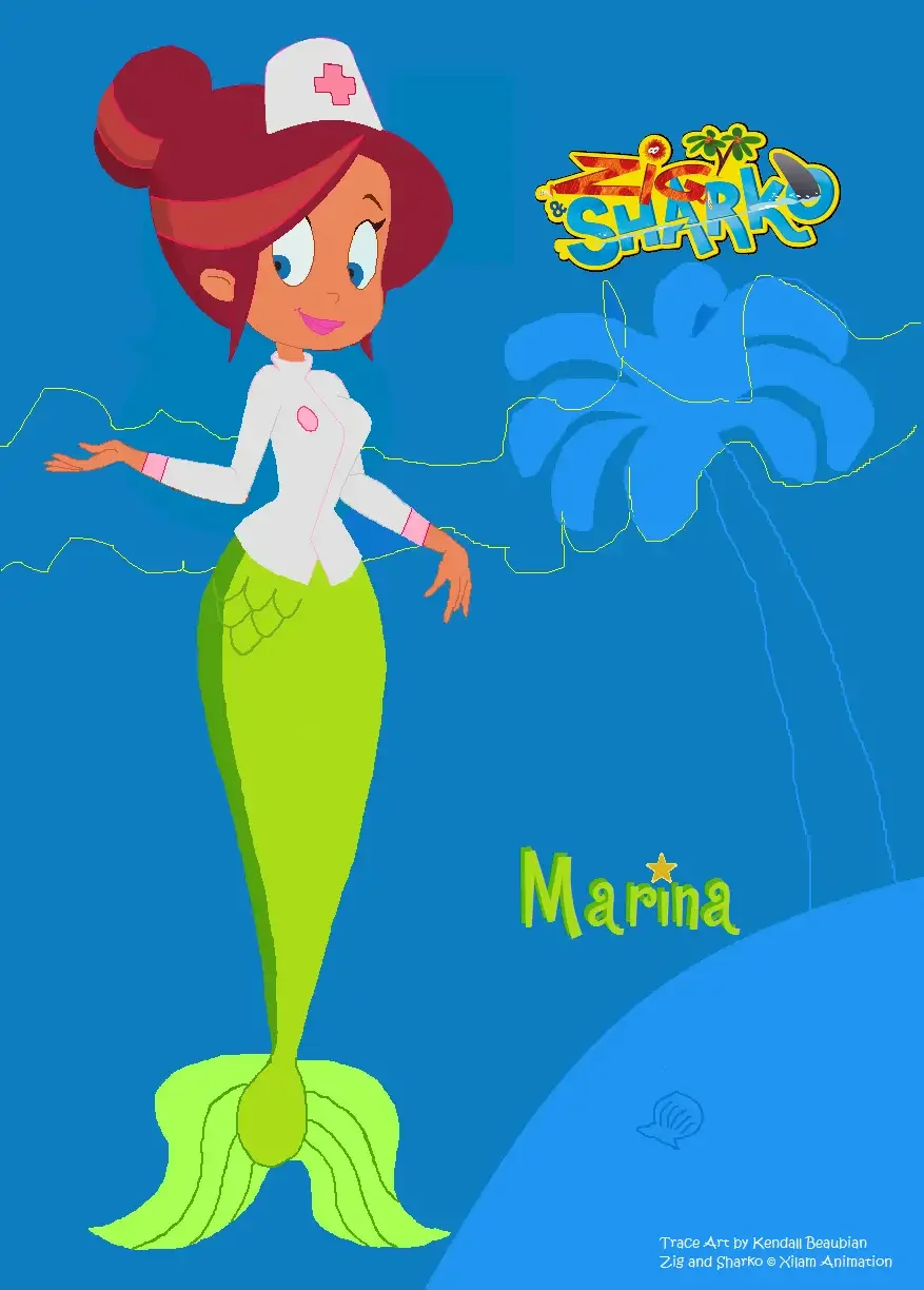 Marina Zig and Sharko by chompy2000