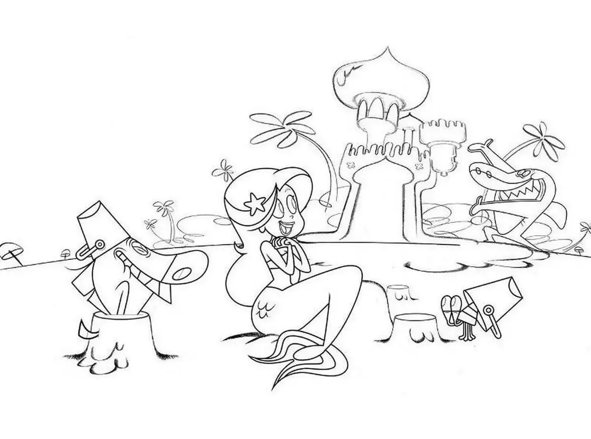 Раскраску Зика Шарко