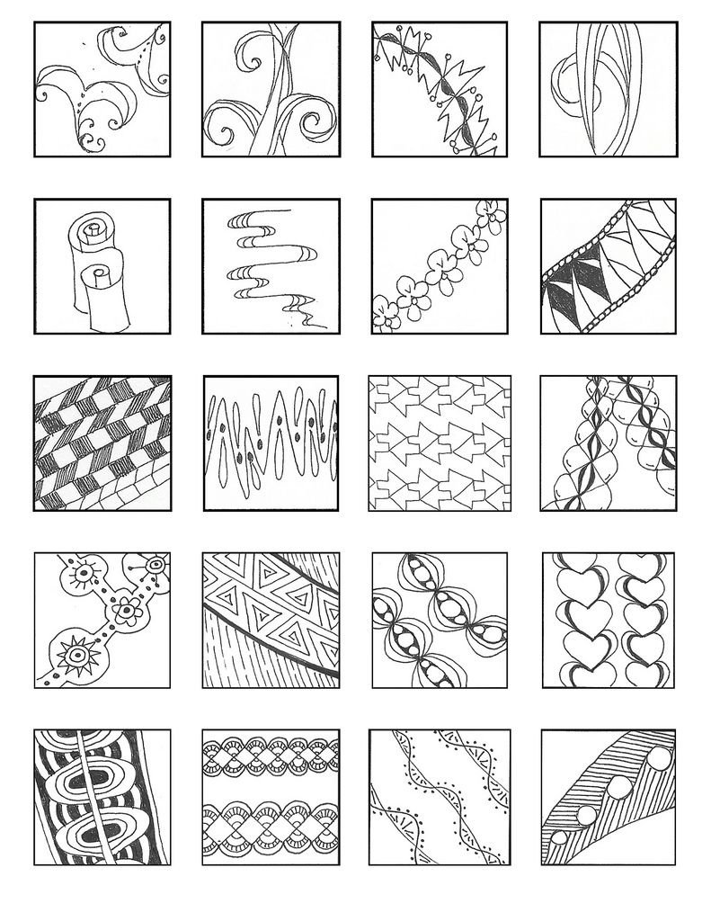 Упражнения для рисования узоры