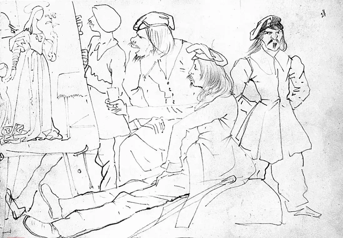 Карл Брюллов карикатуры