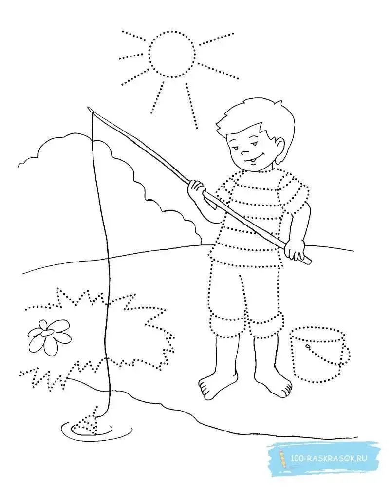 Лето раскраска для детей