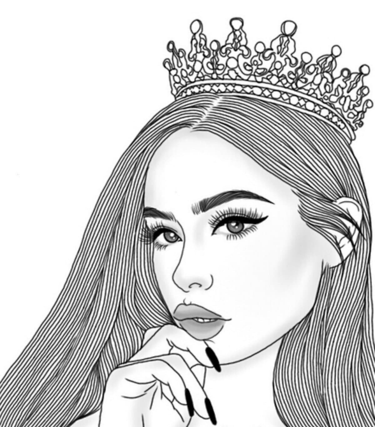 Раскраска для подростков девушек