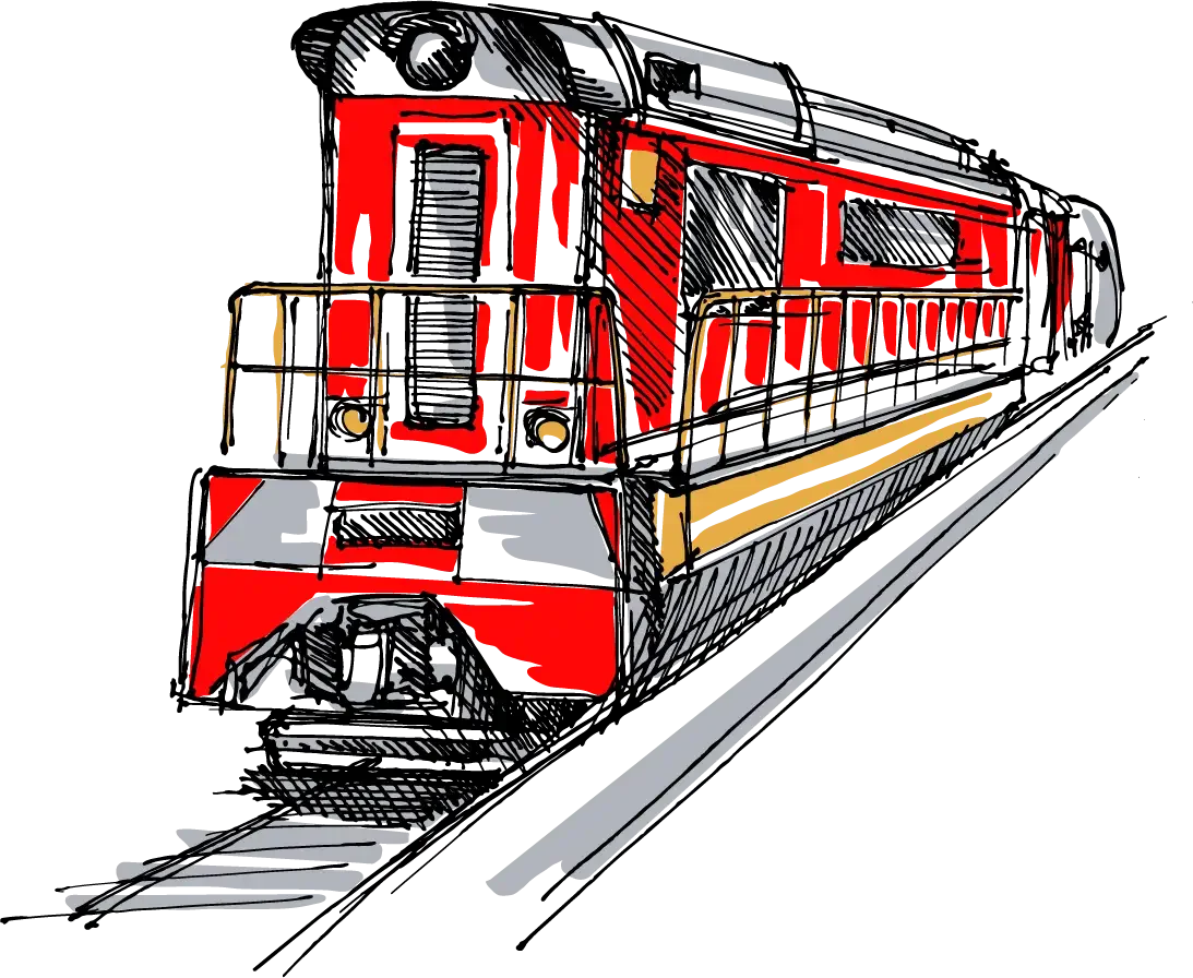 Локомотив поезд