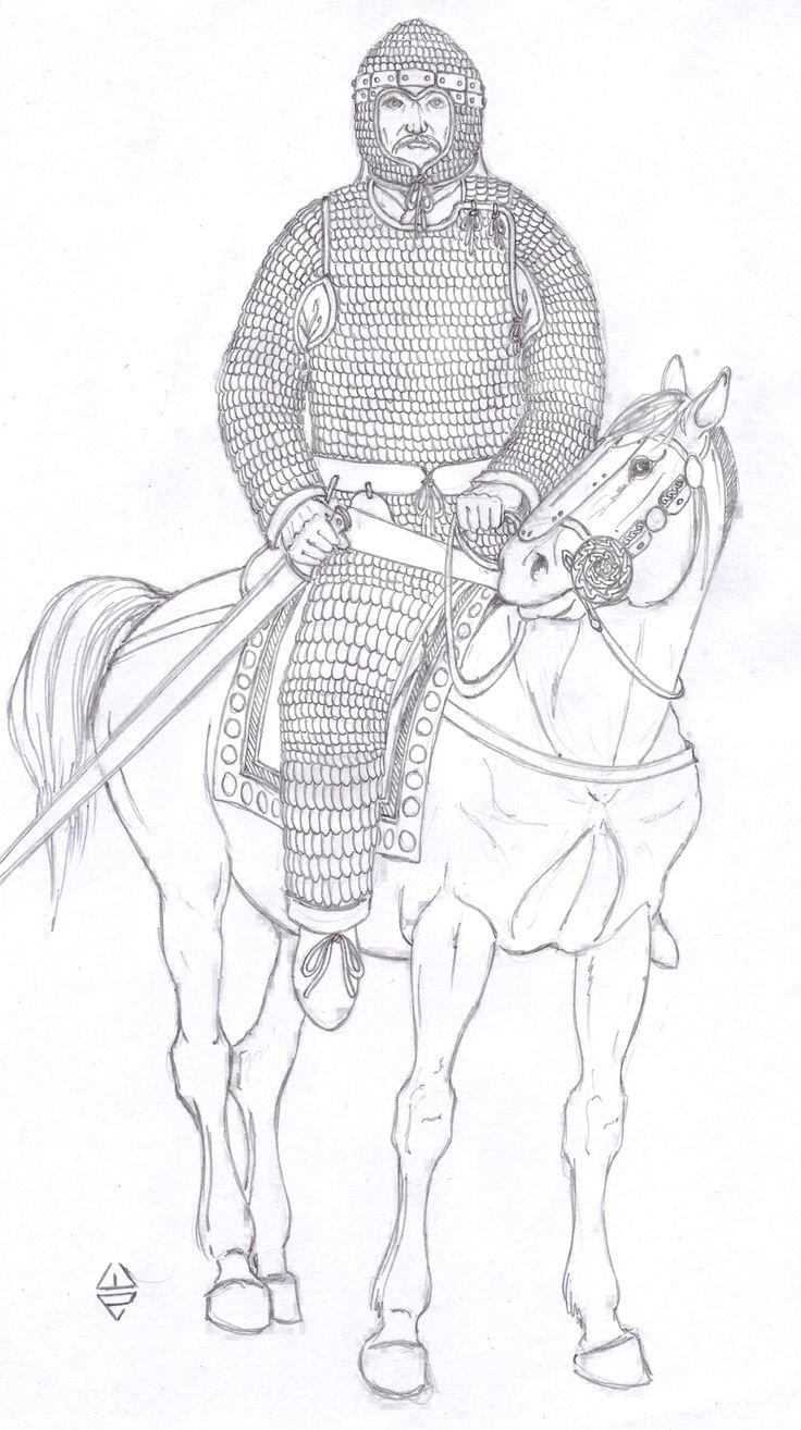 Скифский воин Графика