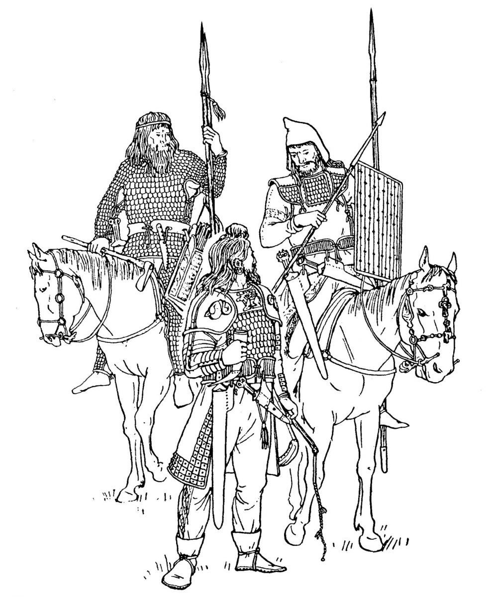 Скифы раскраска