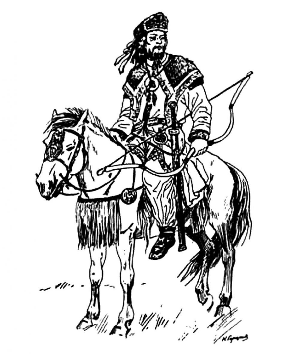 Рисунок сарматского воина