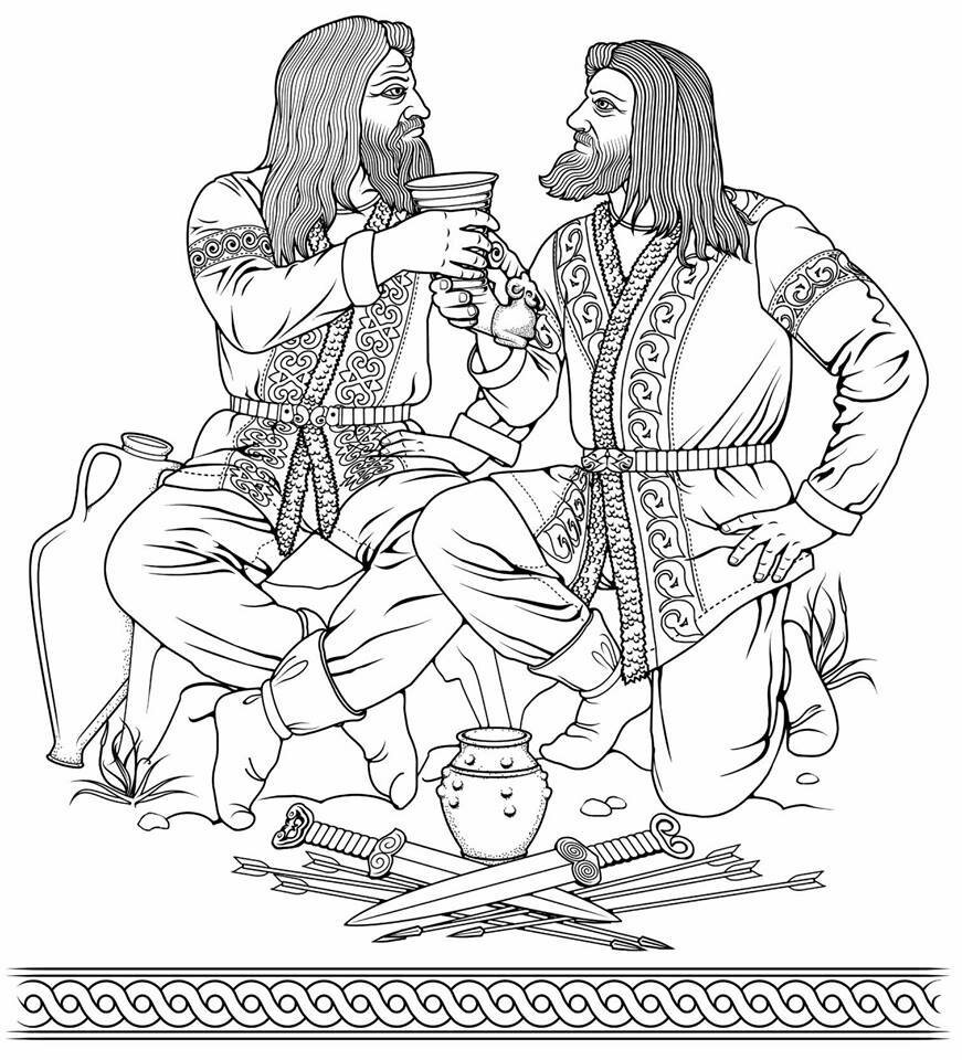 Раскраска антистресс Феникс