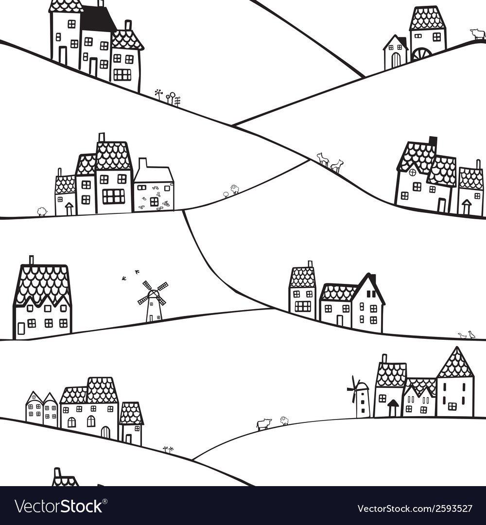 Холм рисунок карандашом