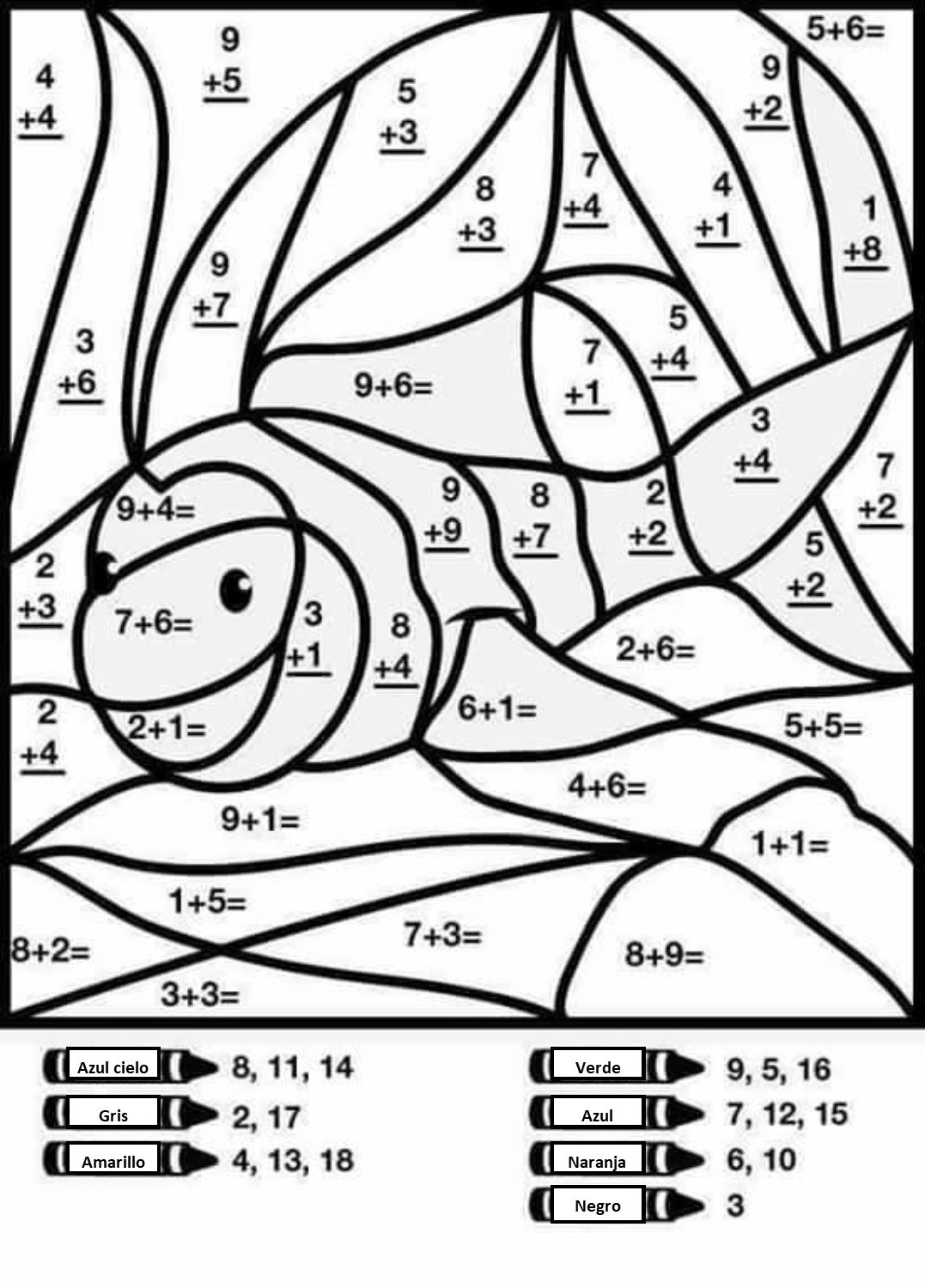 Раскраски для детей математические до 10