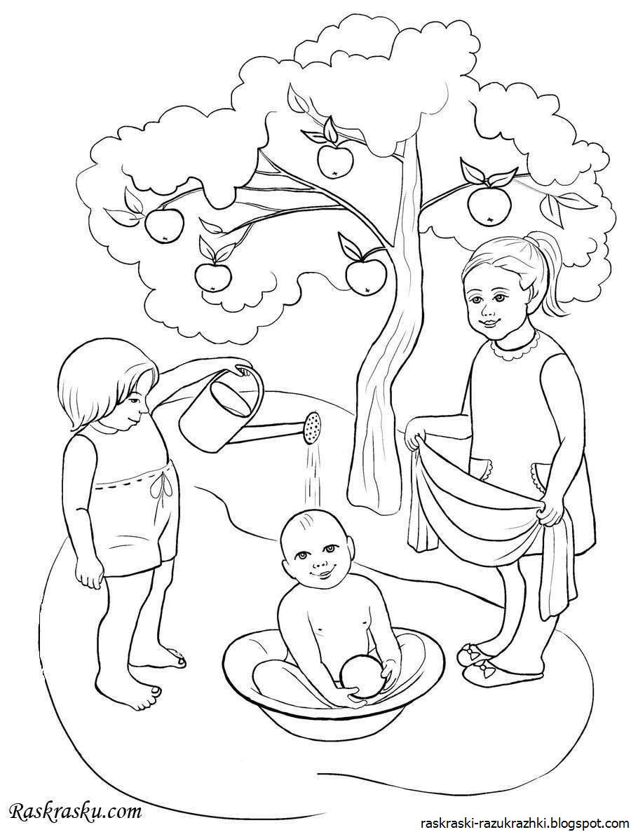 Здоровый образ жизни раскраска