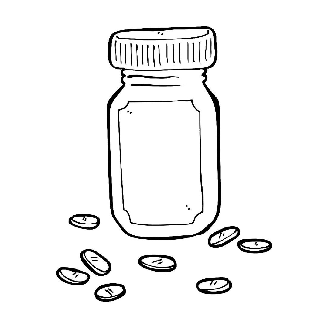 Раскраска таблетки