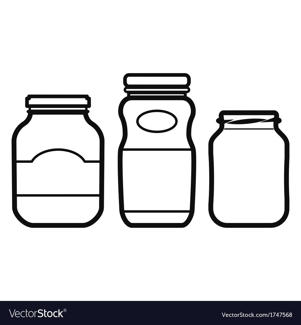 Силуэты банок