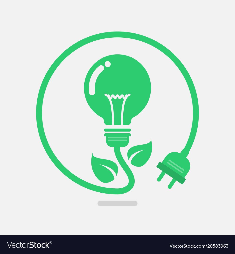 Клипарт лампочка зеленая улыбка