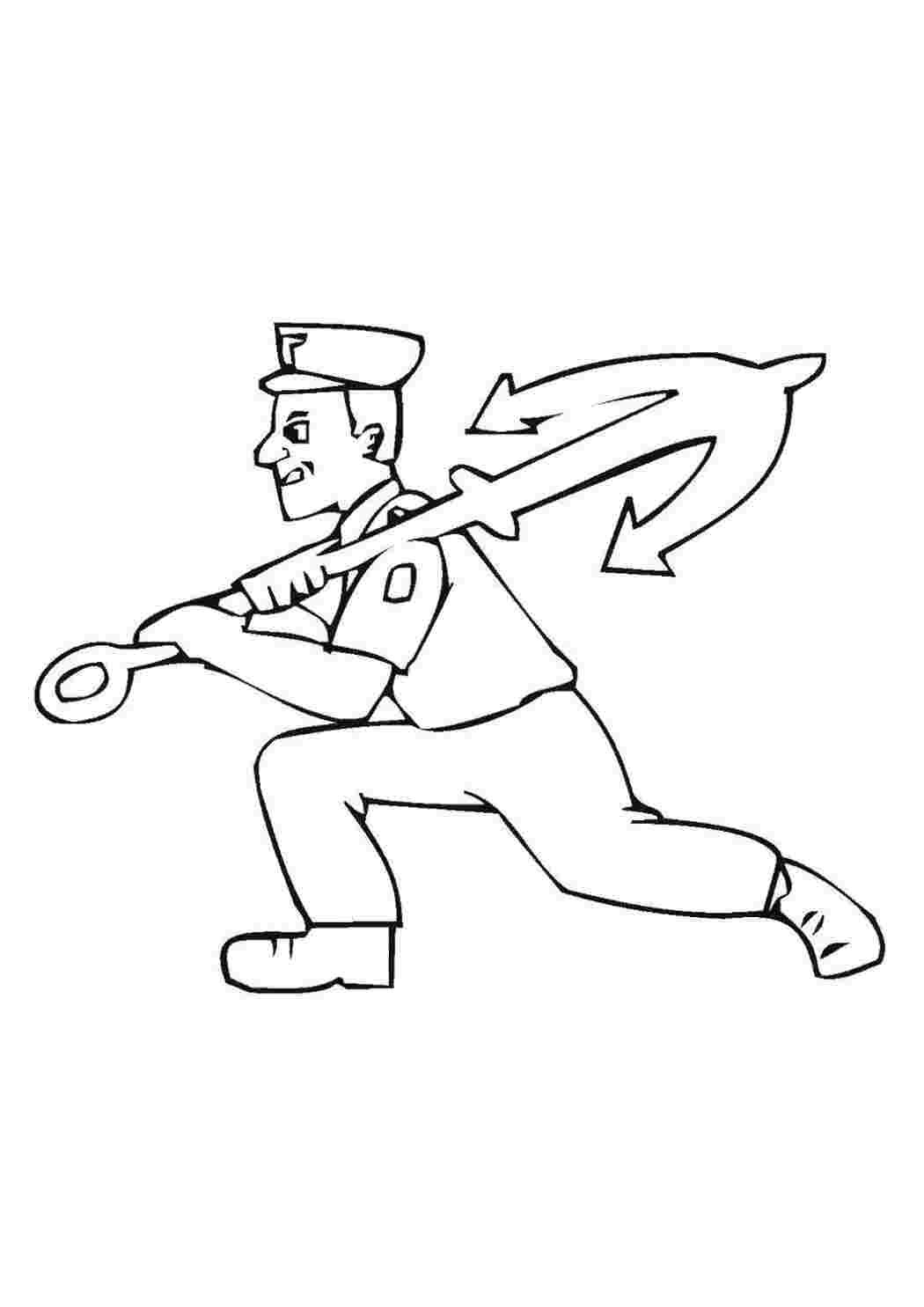 Раскраска моряк