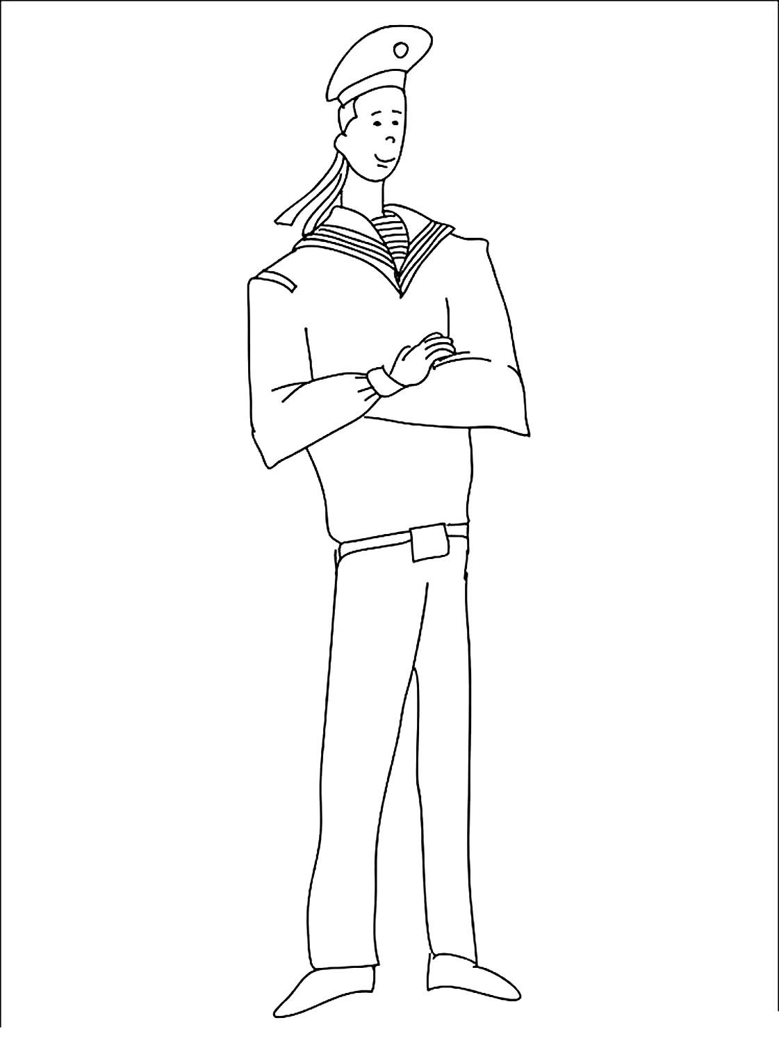 Морячок с флажками