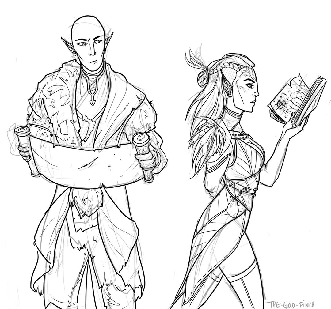 Dragon age Inquisition раскраски