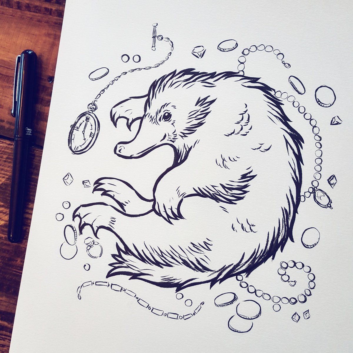 Раскраска фантастические твари