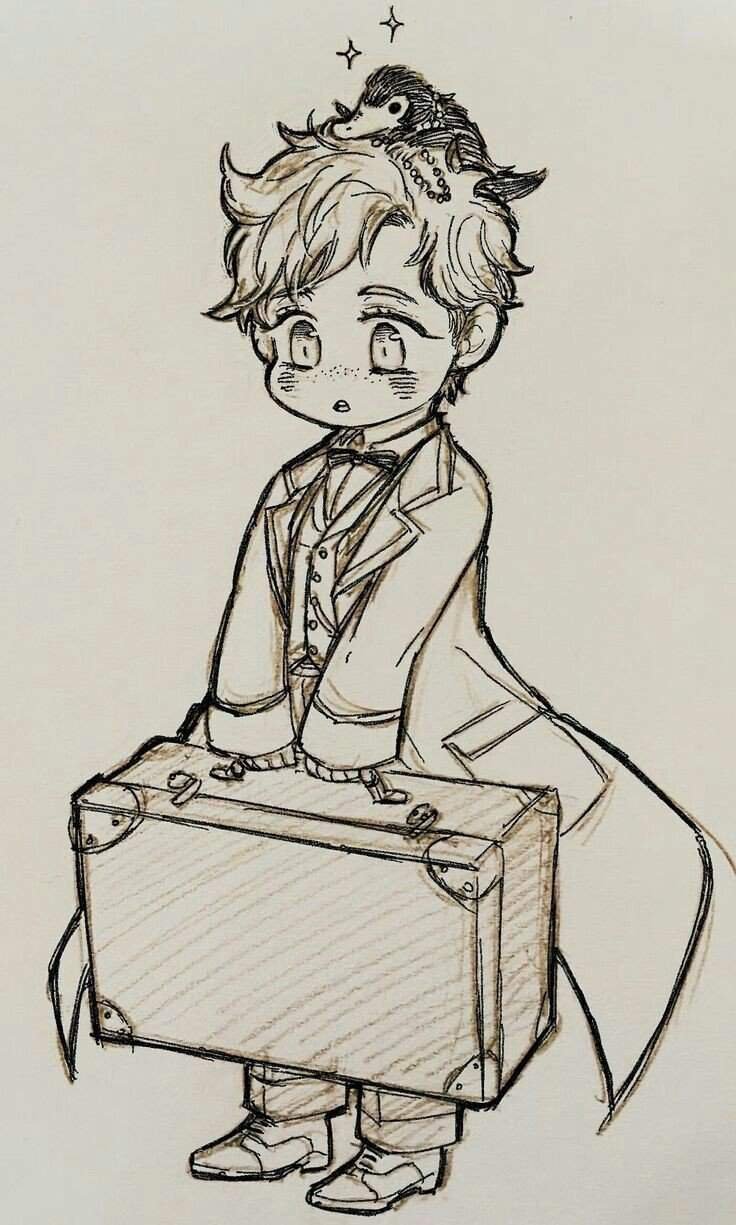 Ньют саламандер раскраска