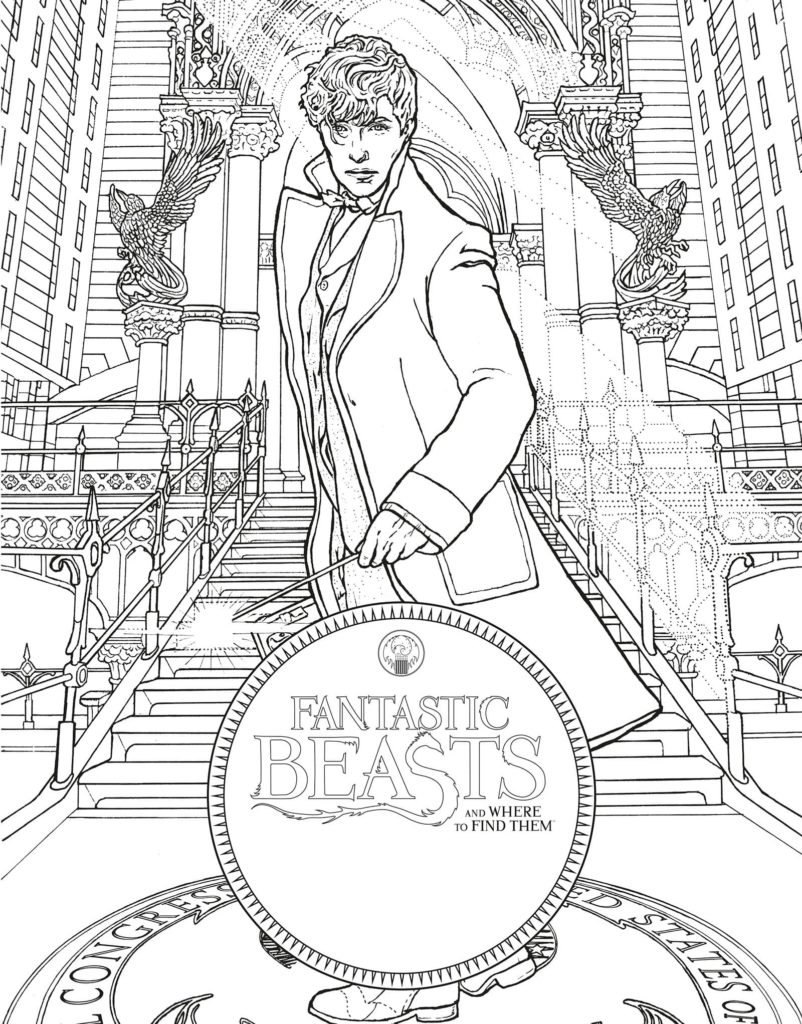 Ньют саламандер рисунок