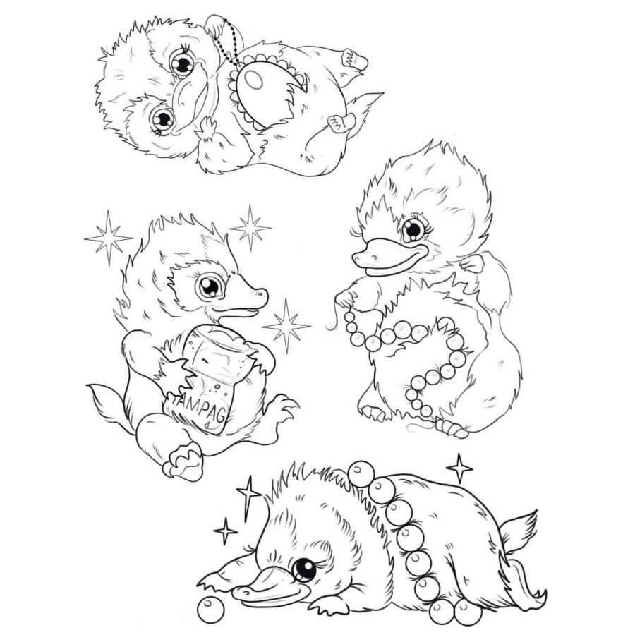 Ньют саламандер и Нюхль арт