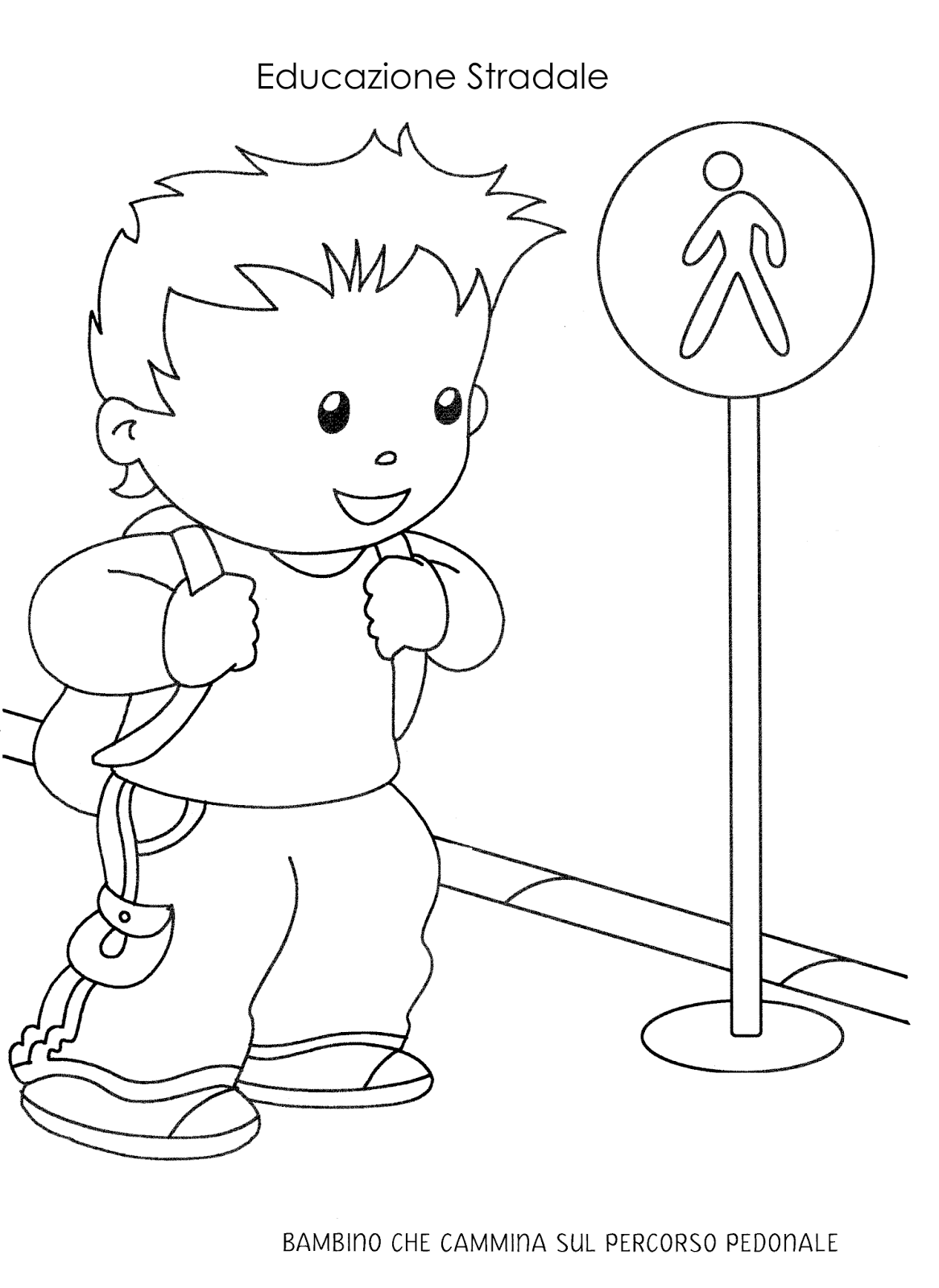 Раскраски по ПДД для малышей