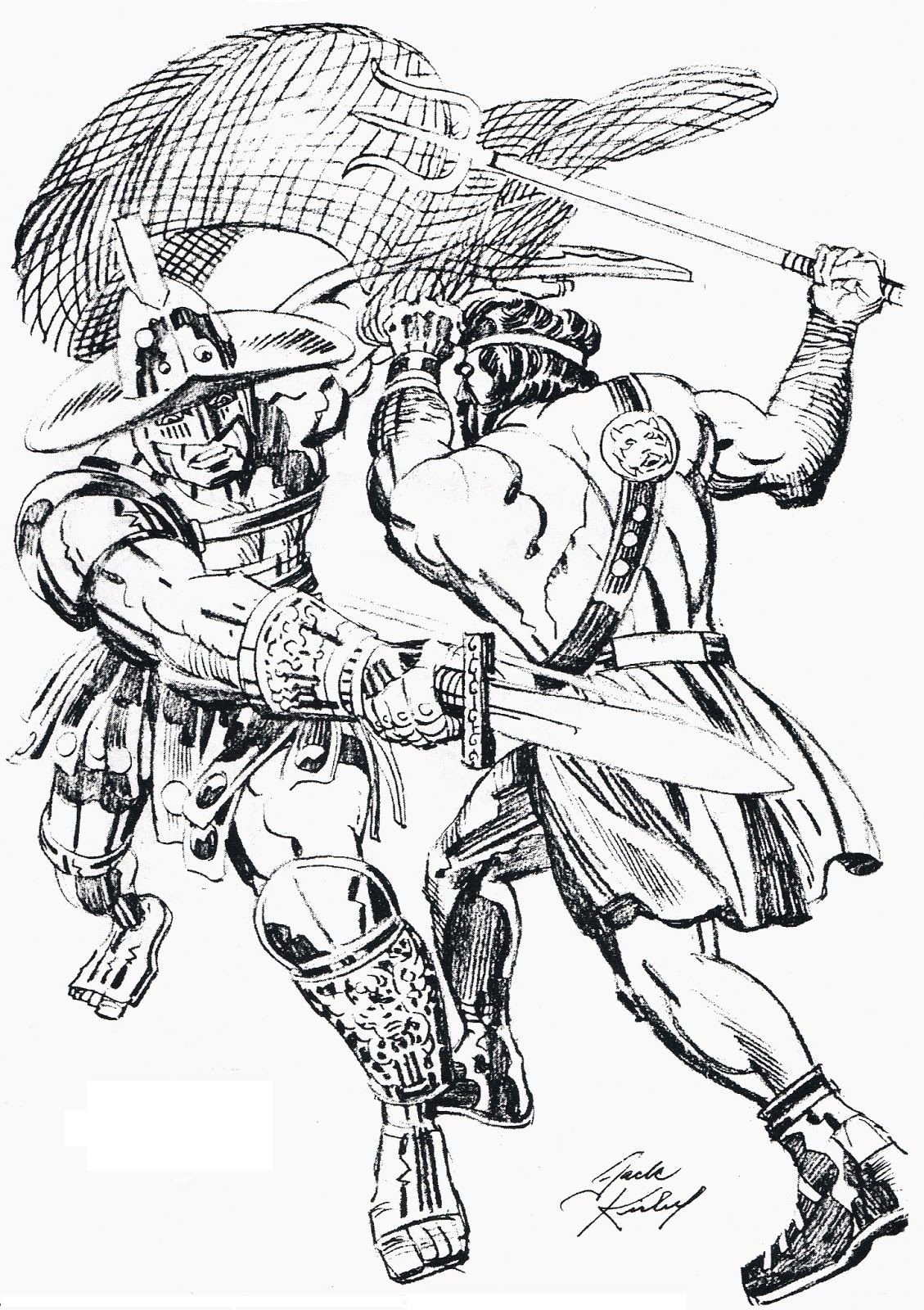 Гладиатор раскраска