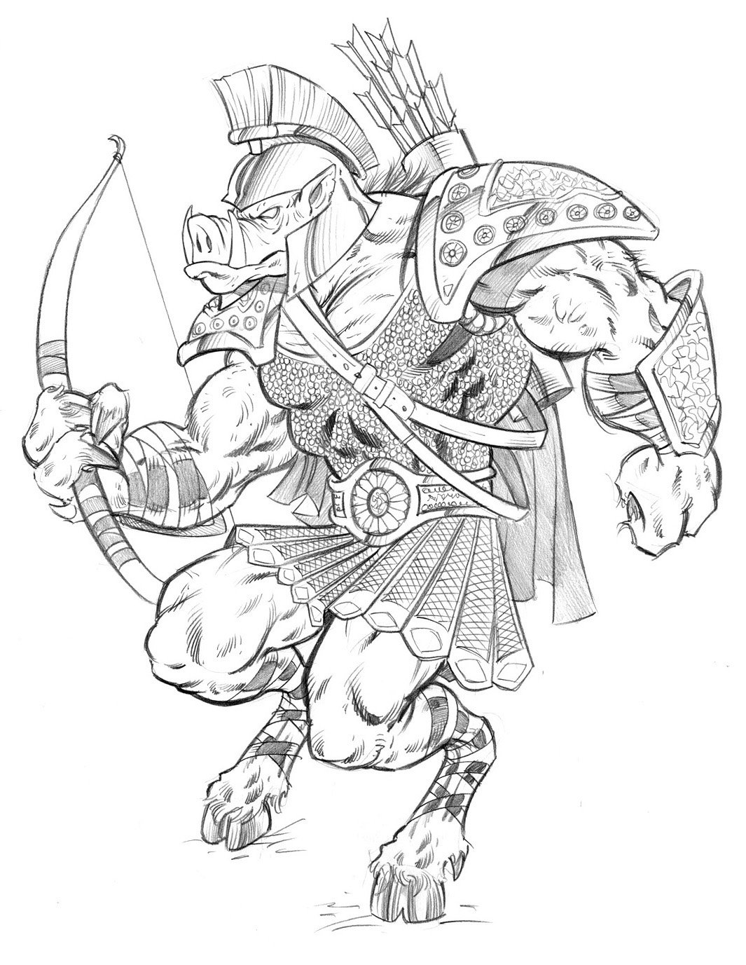 Гладиатор раскраска