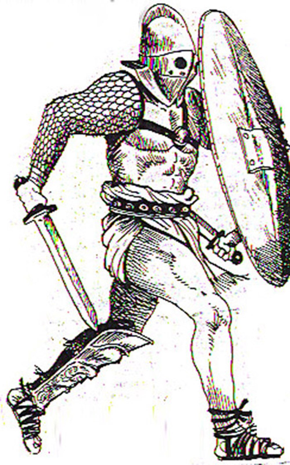 Гладиаторы раскраска для детей