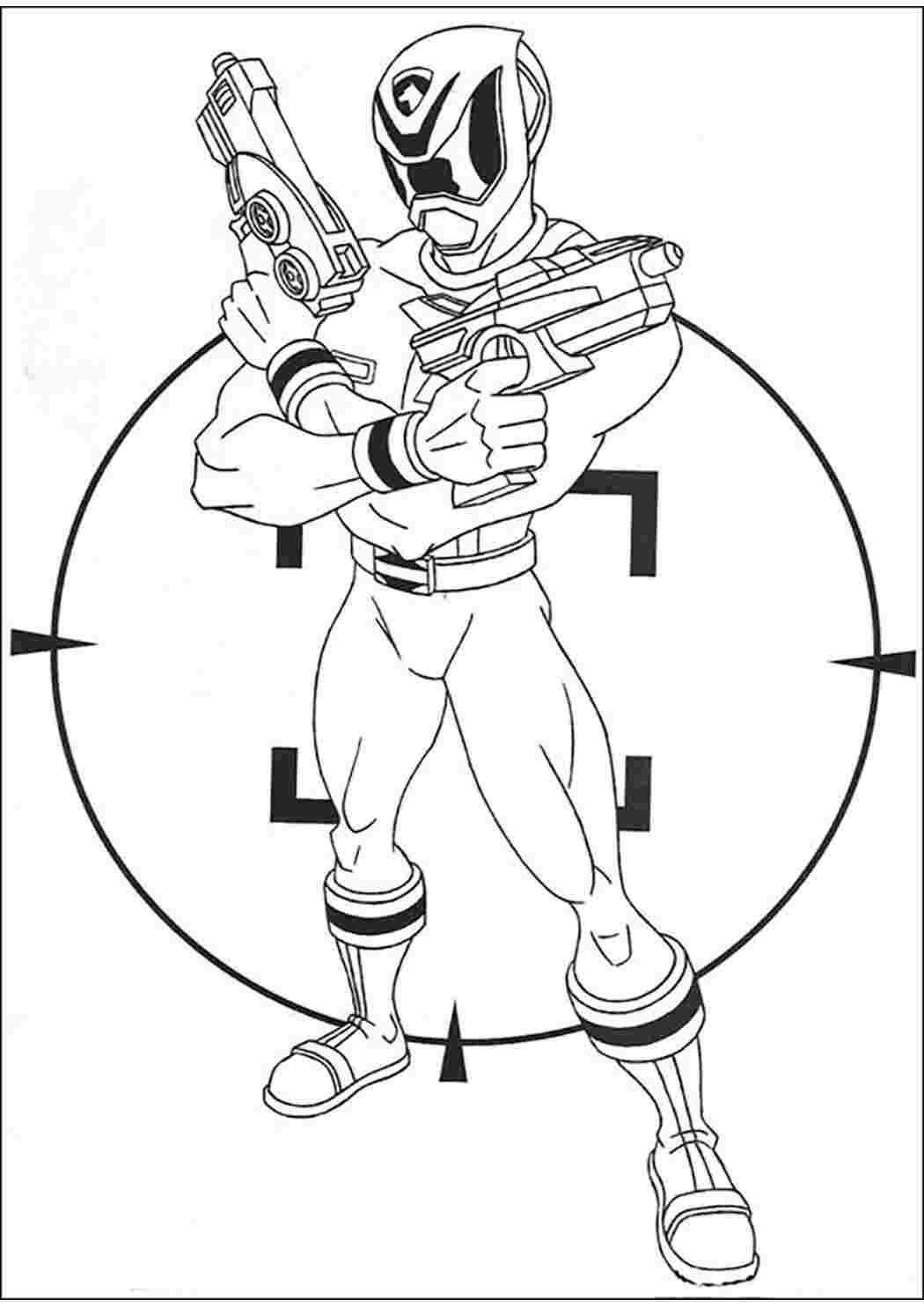 Раскраски Могучие рейнджеры Самураи