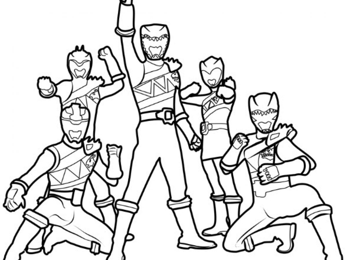 Раскраски рейнджеры Дино заряд