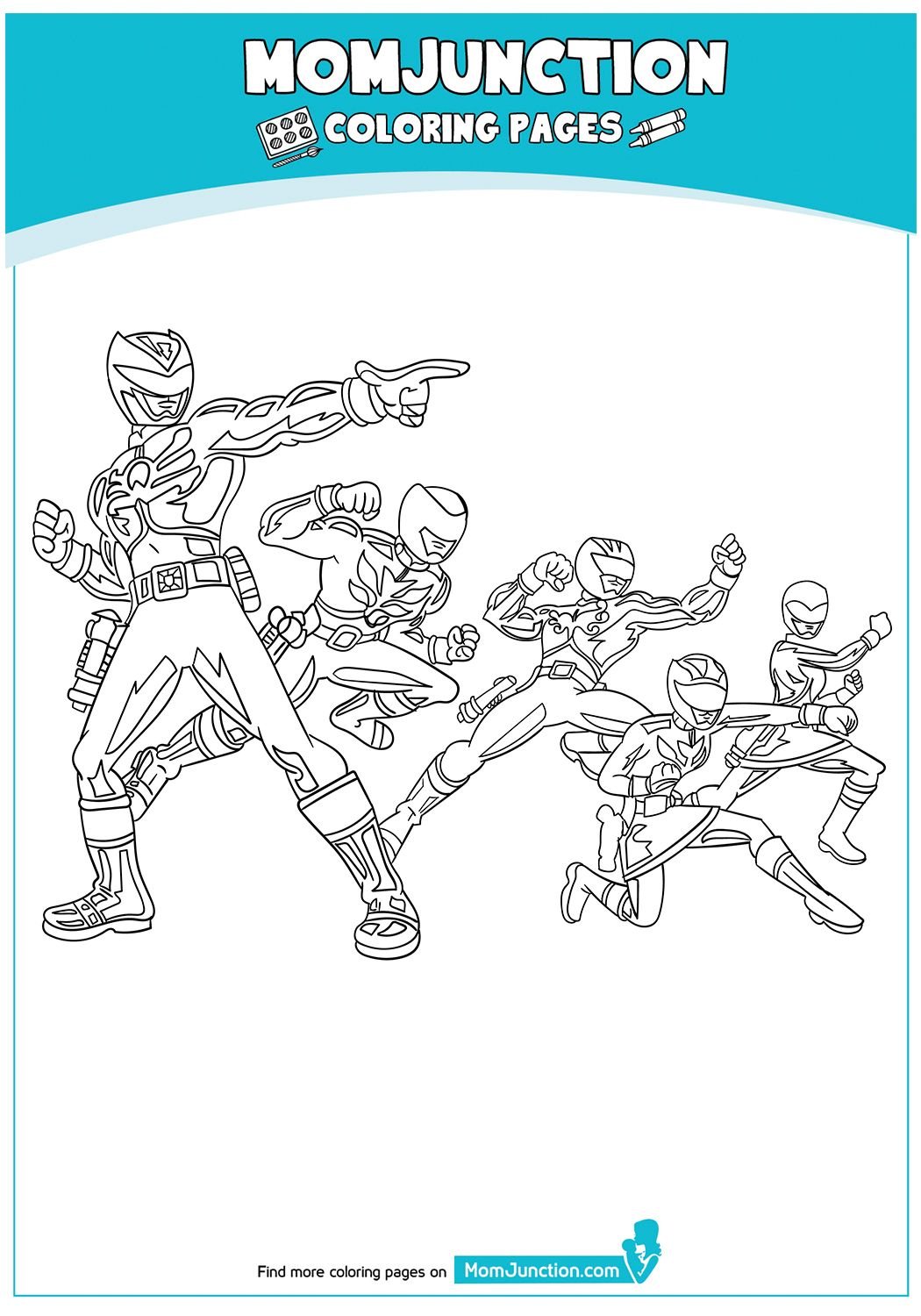 Белый рейнджеры раскраска