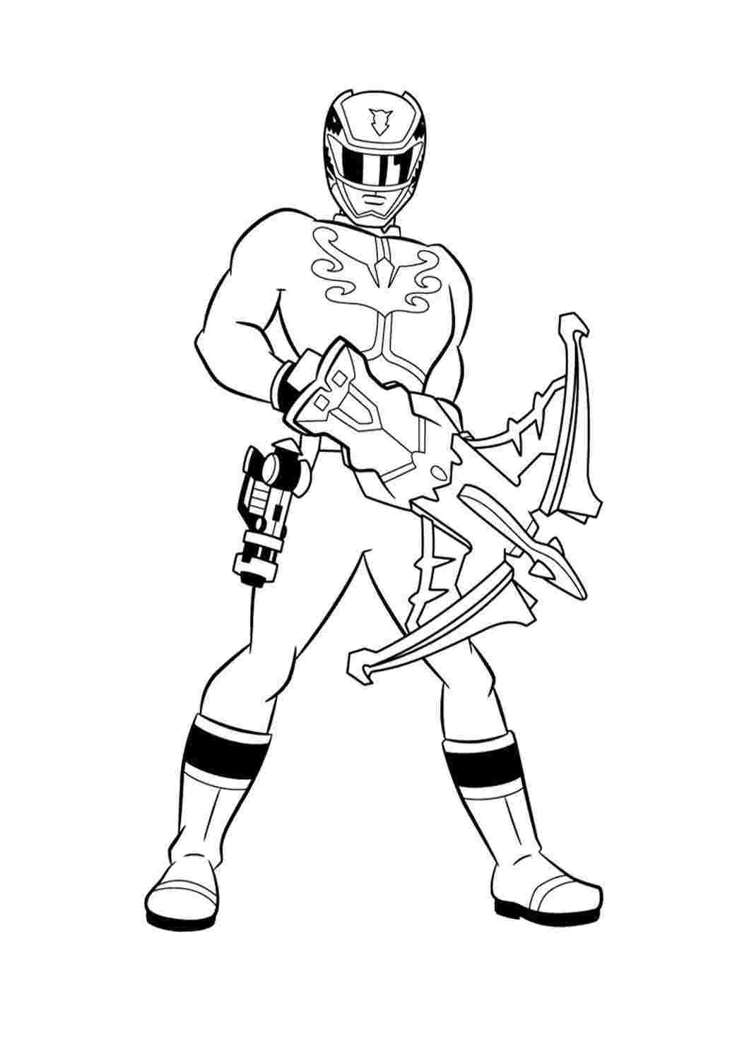 Power Rangers раскраска